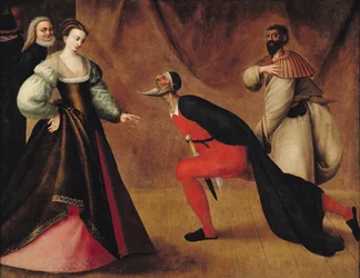 Scene fra et skuespil (se 155537 for detaljer)
